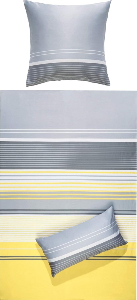 Erwin Müller Bettwäsche Bettwäsche, Mako-Satin, 2 teilig, Streifen Bild 1