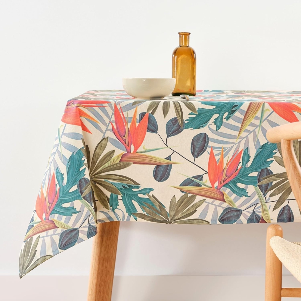 Belum Tischdecke mit Fleckenabweisend, Größe 100x140 cm, extraweich, Mehrfarbig, 100, Stoff 100% Bio-Baumwolle, Modell 0120-388, Bunt Bild 1