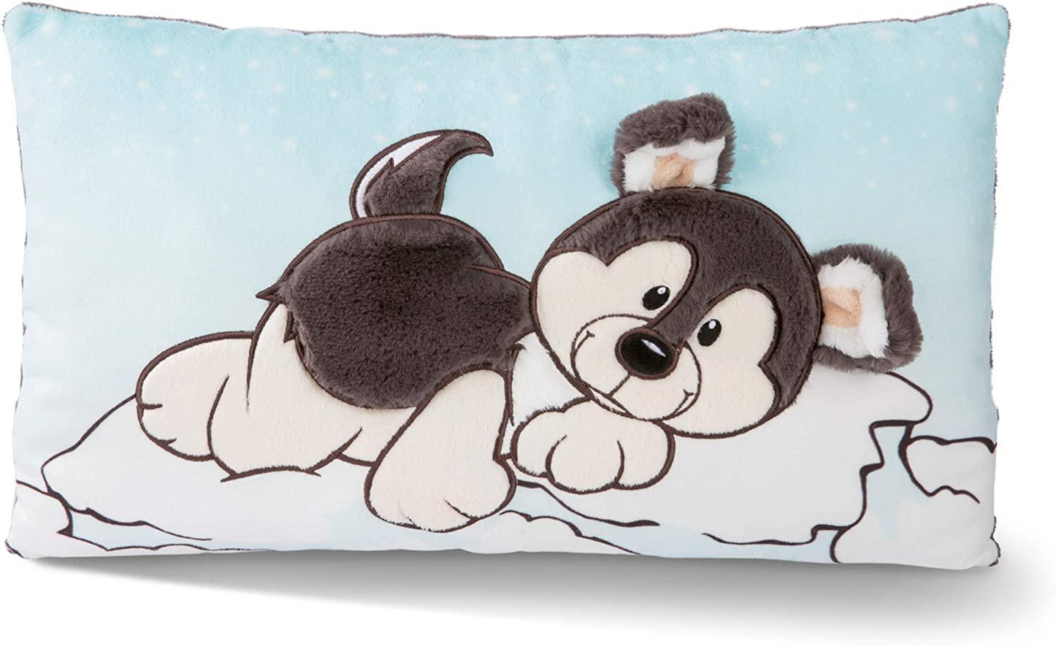 NICI 45740 Kuschel-Kissen Hund Husky Swante 43 x 25 cm – Das süße Plüschkissen mit Hunde-Motiv für Jungen, Mädchen, Babys und Kuscheltierliebhaber – ideal für Zuhause, Kindergarten oder unterwegs Bild 1