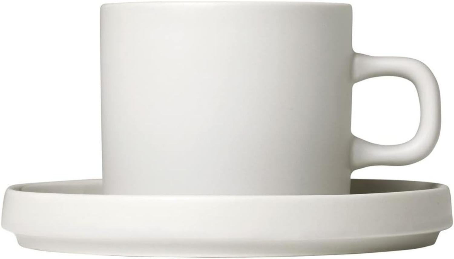 Blomus Pilar Set 2 Kaffeetassen, Tasse, Becher, Trinkgefäß, Keramik, Moonbeam, 200 ml, 63907 Bild 1