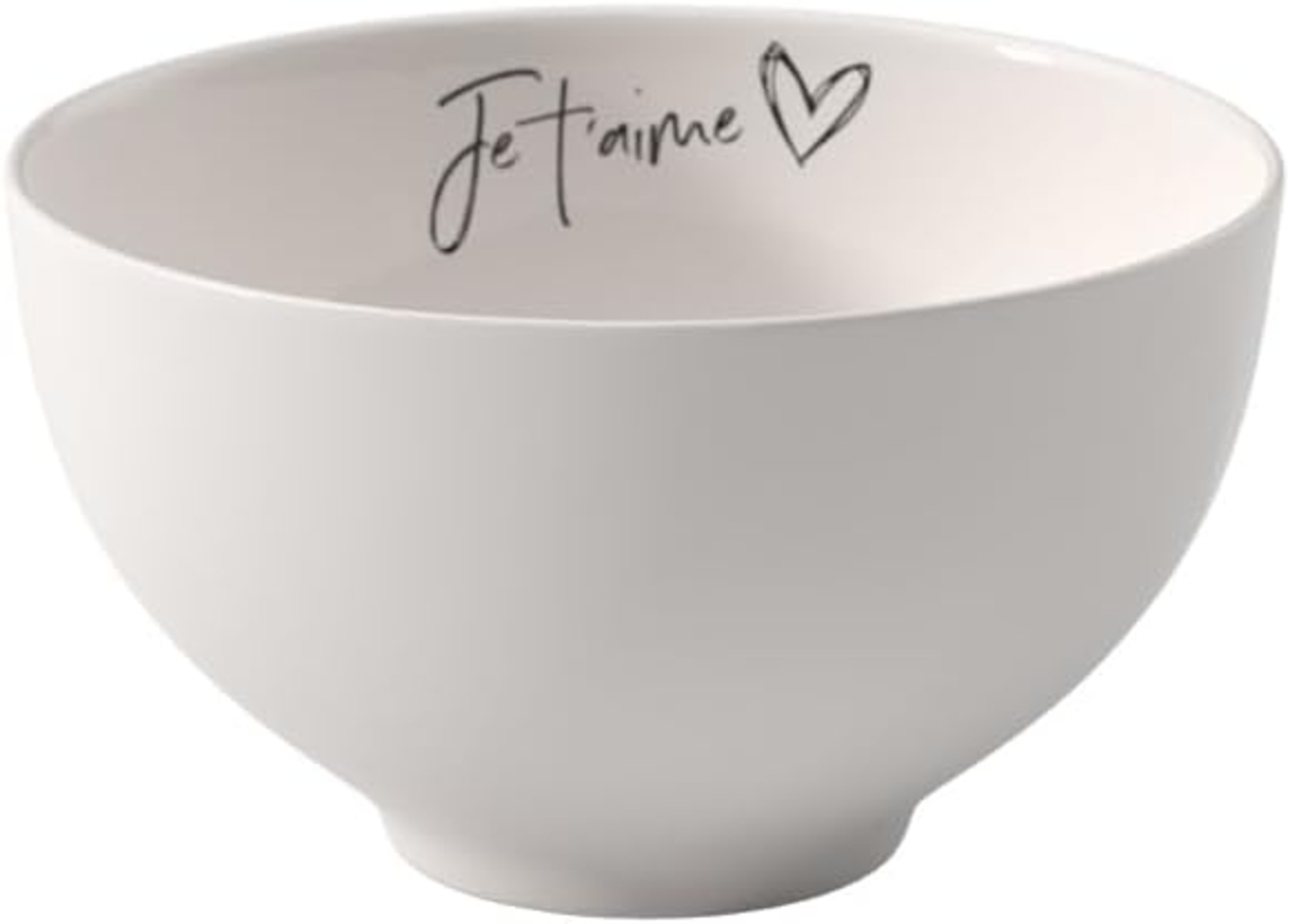Villeroy & Boch Statement Bol Je t'aime weiß, schwarz Bild 1