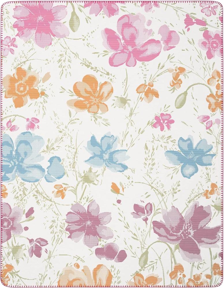 Wohndecke Mariefleur, florale Kuscheldecke in 150x200 cm, Villeroy & Boch, Made in Germany Bild 1