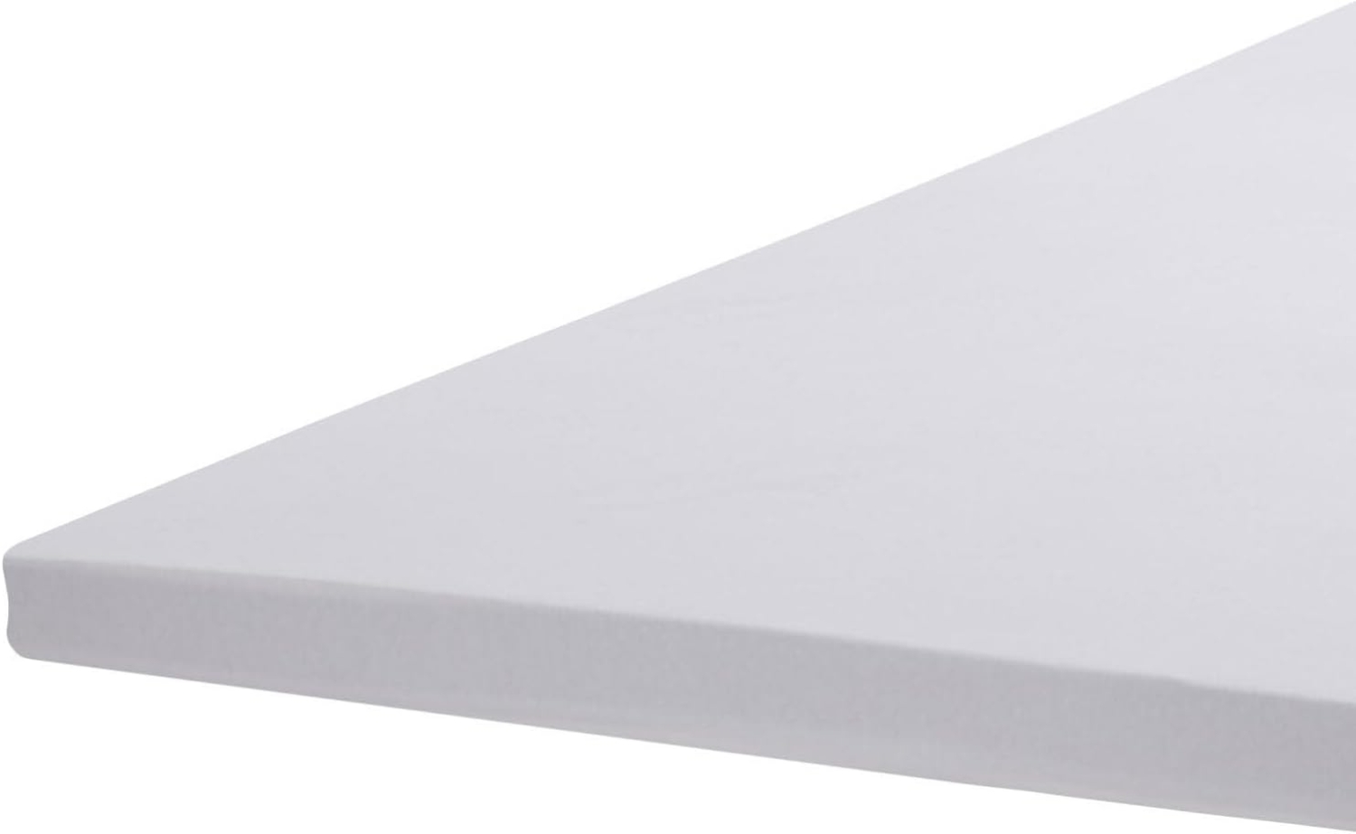 BettwarenShop Jersey-Elasthan Topper Spannbettlaken Multi-Stretch|90x190 - 100x220 cm| weiss Bild 1