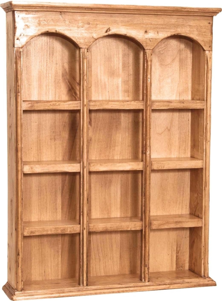 Biscottini Hängeschrank für Küche und Bad, Holz, weiß, 54,5 x 12,5 x 72 cm, Shabby-Chic-Vitrine, Hängeschrank für Badezimmer Bild 1