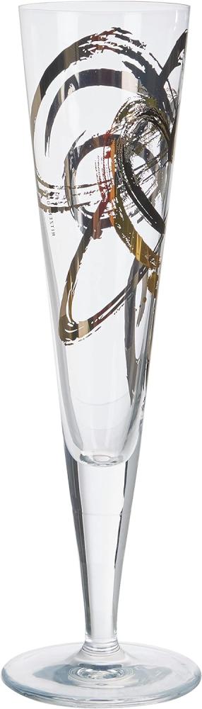 Ritzenhoff Champus Champagnerglas von Thomas Marutschke, Material: Kristallglas, Fassungsvermögen 200 ml, mit edlen Gold- und Platinanteilen, inkl. Stoffserviette Bild 1