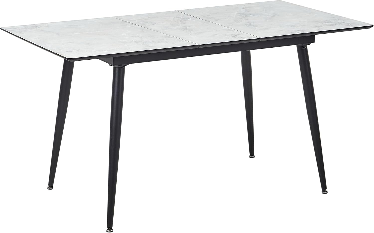 Esstisch Marmor Optik weiß 120 150x80 cm ausziehbar EFTALIA Bild 1