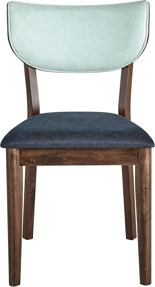 Esszimmerstuhl 2er Set MOKA Holz Dunkelblau Bild 1