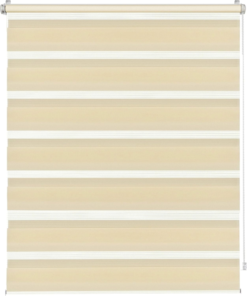 GARDINIA EASYFIX Doppelrollo Kleben Klemmen Abdunklung diverse Farben & Größen Beige - 80 x 150 cm - Gardinia Bild 1