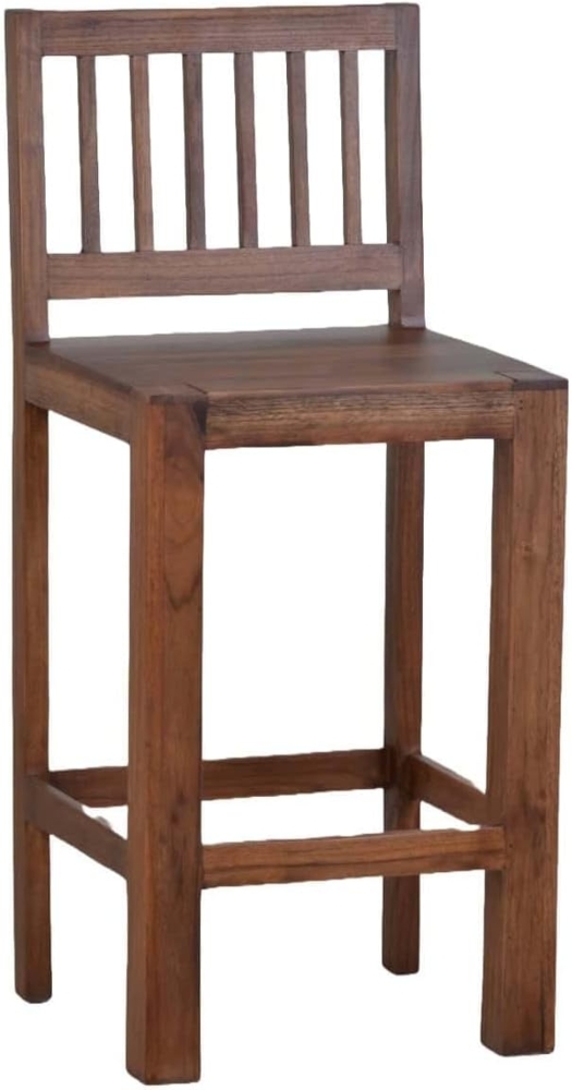 MiaMöbel Barstuhl Thali Massivholz Sheesham Modern Indien Indisch Bild 1