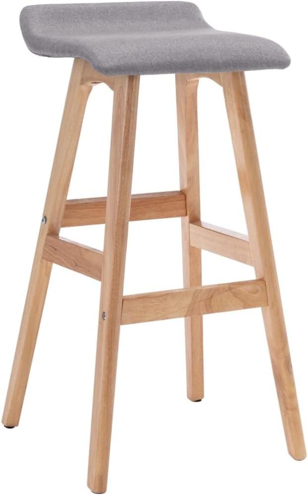 Barhocker Hellgrau Stoff [249575] Bild 1