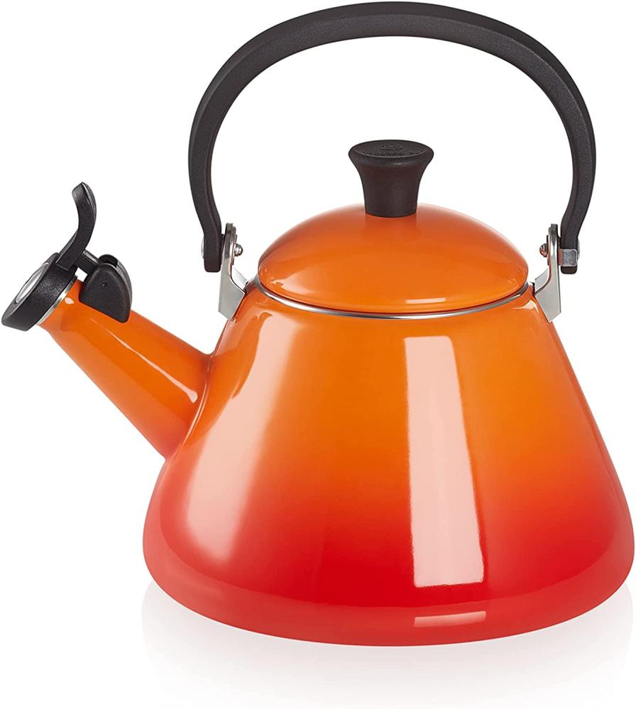 Le Creuset 'Kone' Wasserkessel mit Pfeife, Stahl ofenrot, 1,6 l Bild 1