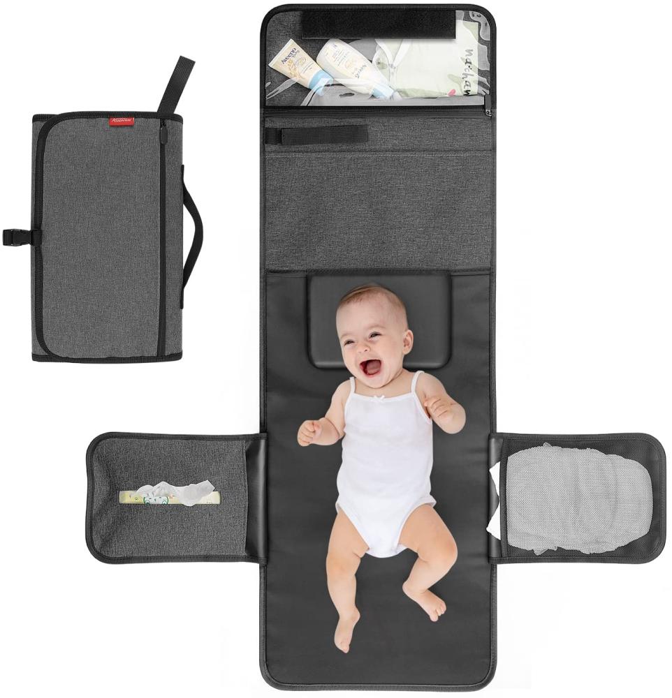 ALLONWAY Tragbare Wickelunterlage, Baby Wickelunterlagen für Unterwegs, Faltbare Wickelunterlage, Baby Wickelunterlage, Wickelunterlage für unterwegs Babys Wickeln auf Reisen Wickeltisch Bild 1