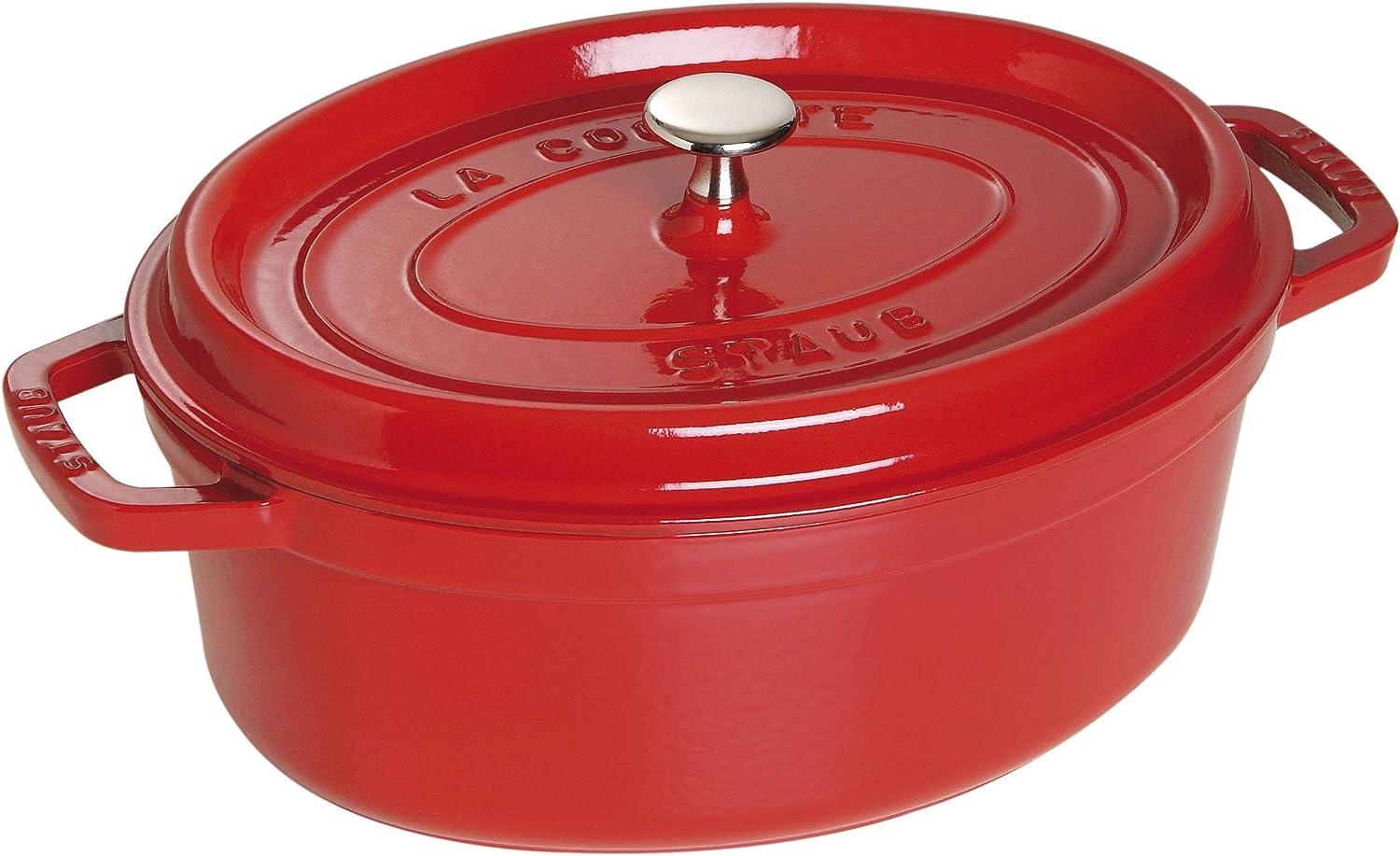 Staub La Cocotte Cocotte 23 cm, oval, Kirsch-Rot, Gusseisen Bild 1