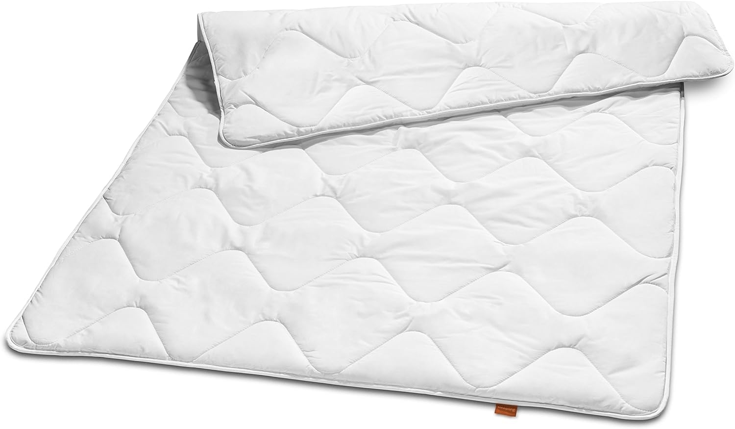 sleepling 194075 Basic 100 Kinderdecke Babydecke | leichte Sommerdecke | Babybettdecke Kinderbettdecke Sommerbettdecke | Made in EU | Ökotex | Waschbar 60 Grad | 100x135 cm, weiß Bild 1