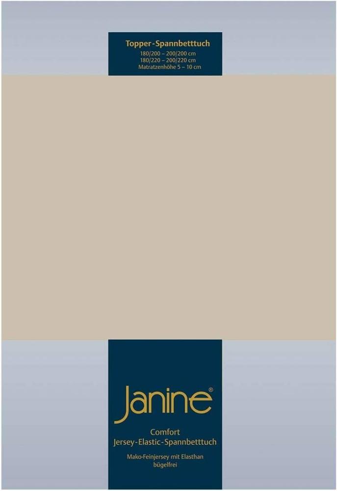 Janine Topper Comfort Jersey Spannbetttuch|180x200 cm - 200x220 cm| naturell Bild 1