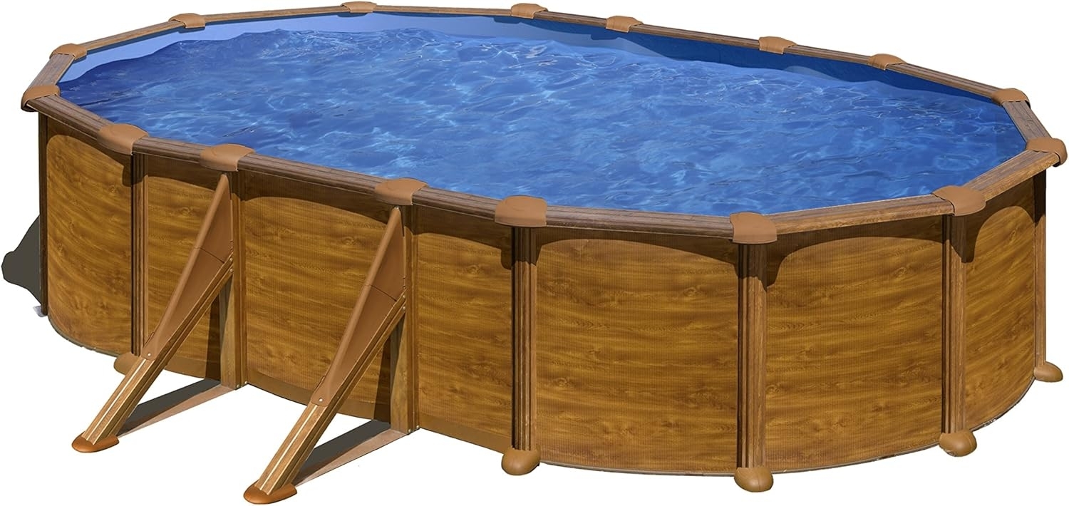 Mauritius Stahlwandpool Oval 500 x 300 x 132 cm Bild 1