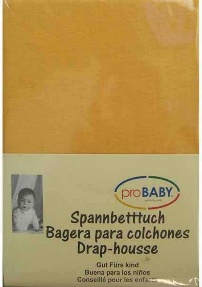 proBABY Jersey-Spannlaken orange 70/140 Bild 1