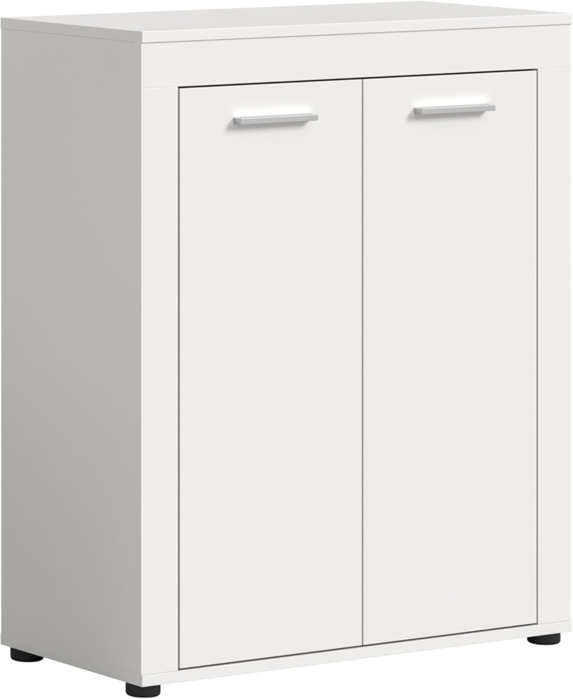 xonox. home Garderobe Jam X8BA9603 Schuhschrank Garderobenschrank Schrank in Weiß Nb. ca. 80 x 95 x 35 cm Bild 1