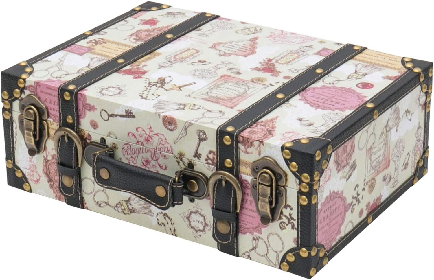 HMF Aufbewahrungsbox Geschenkkoffer im Barock Design, 38 x 26 x 13 cm (1 St), Geschenkkoffer im Barock Design, 38 x 26 x 13 cm Bild 1