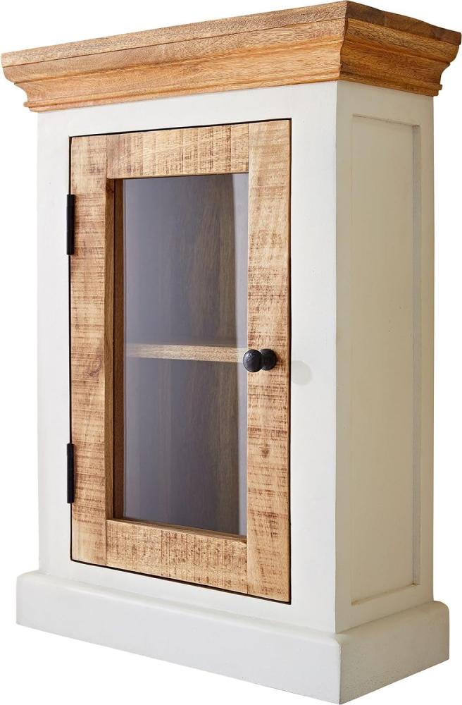 Hängeschrank Casa 45x65 cm Mango Weiss Natur Bild 1