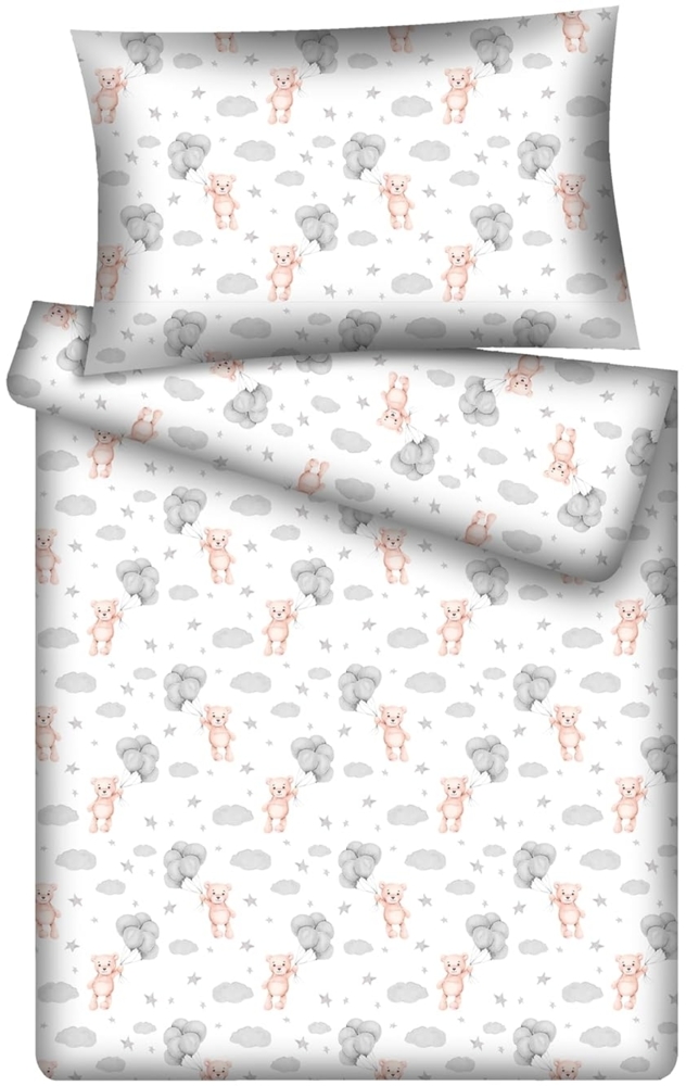 KiGATEX Kinderbettwäsche KiGATEX Set 2-teilig, 100x135 + 40x60 cm, für Mädchen + Jungen, 100% Baumwolle, weich & atmungsaktiv, waschbar bei 60°C Bild 1