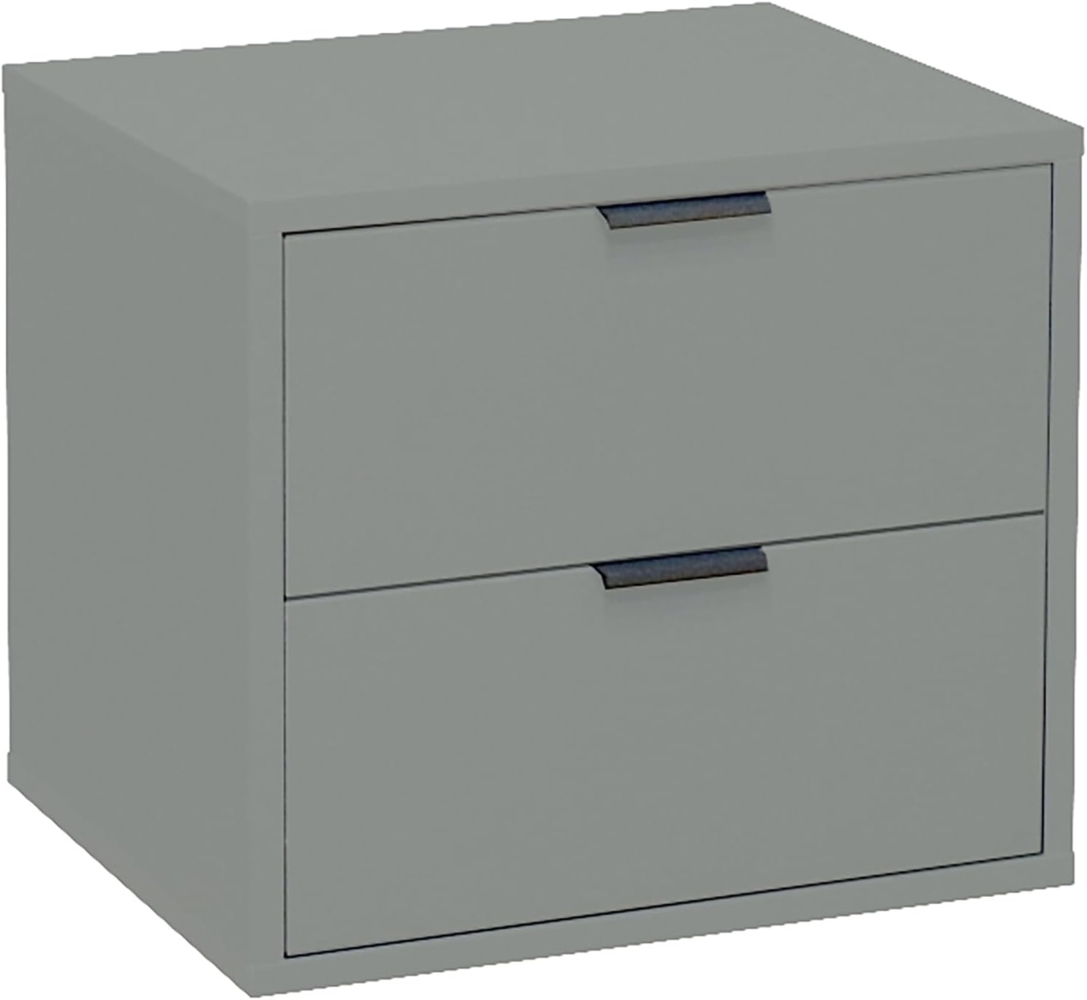 Nachtkommode >Bonnie< in pine green matt lack - 51x47x45cm (BxHxT) Bild 1