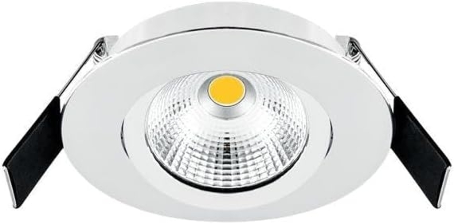 EVN LED Deckeneinbauleuchte Rund schwenkbar, 6W, 683lm, 3000K, weiß (ESW44N60102) Bild 1