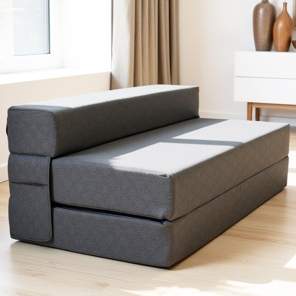 Klappmatratze Schlafsofa für 2-140x200x20 cm Gästebett Klappbar - Test SEHR GUT, DYNMC you, (Klappmatratze Mittel Hart H3 - Gästematratze Klappbar) Bild 1