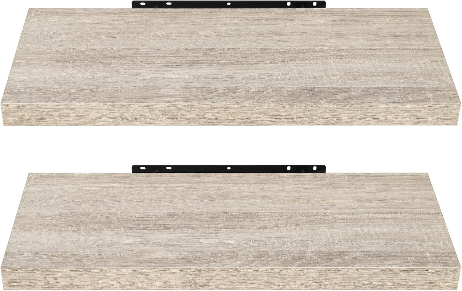 EUGAD Wandregal Wandboard 2er Set Hängeregal Holz Board Modern Sonoma Eiche 60 x 22,9 x 3,8 cm 0051QJ-2 Bild 1