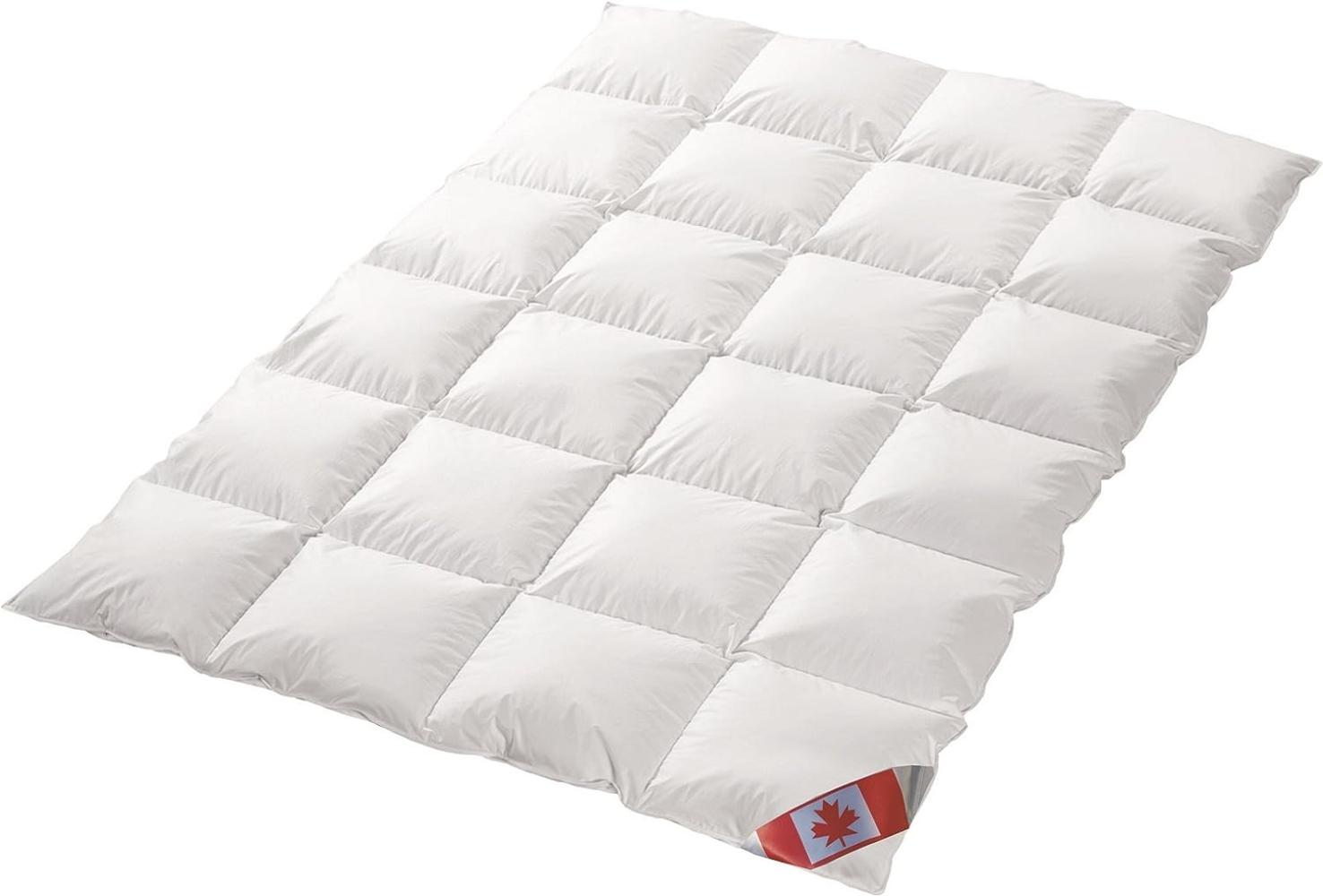 Polaris Premium Ganzjahresdecke 100% weisse Canada Gänsedaune 200x200 cm Pol 3 Bild 1