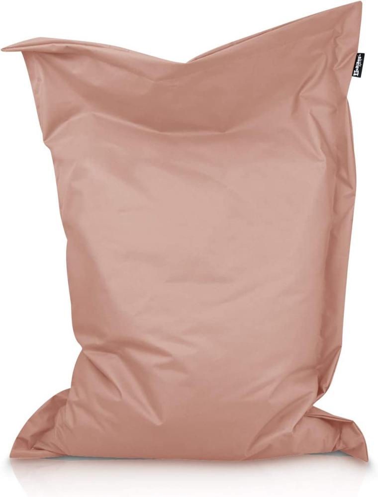 BuBiBag XXL Sitzsack, Outdoor Sitzsäcke für Kinder und Erwachsene, Bodenkissen Beanbag Fatboy wetterfest (Puderrosa 220x120 cm) Bild 1