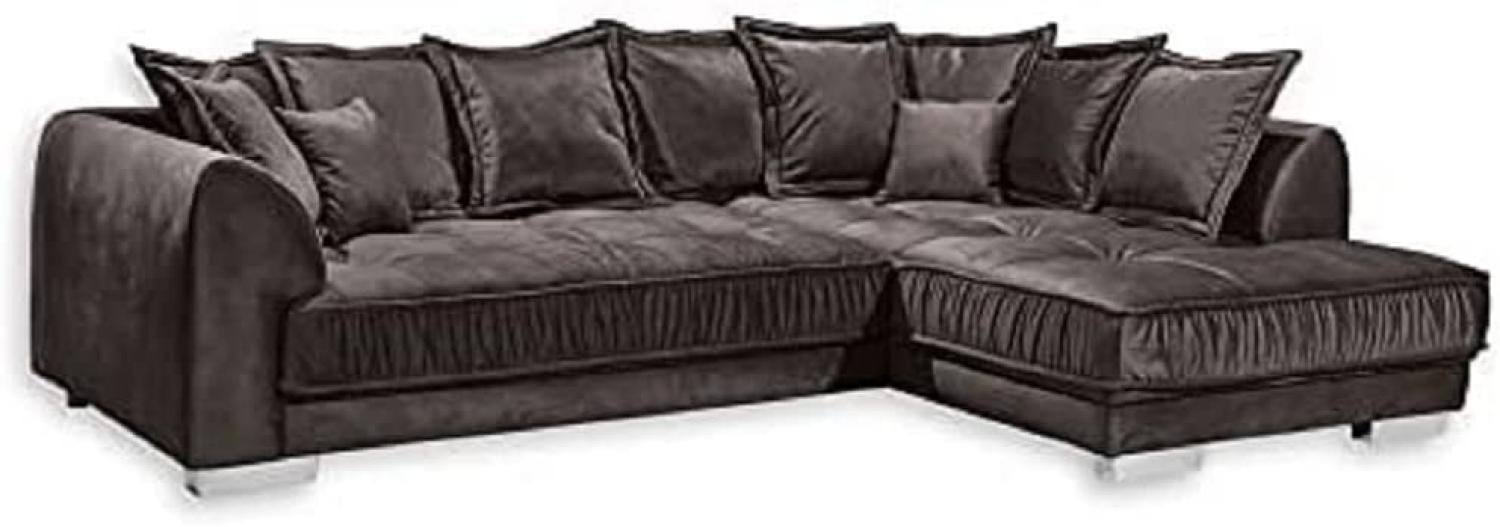 Ecksofa PASCHA Wohnlandschaft in dunkel braun 308x194 cm Bild 1