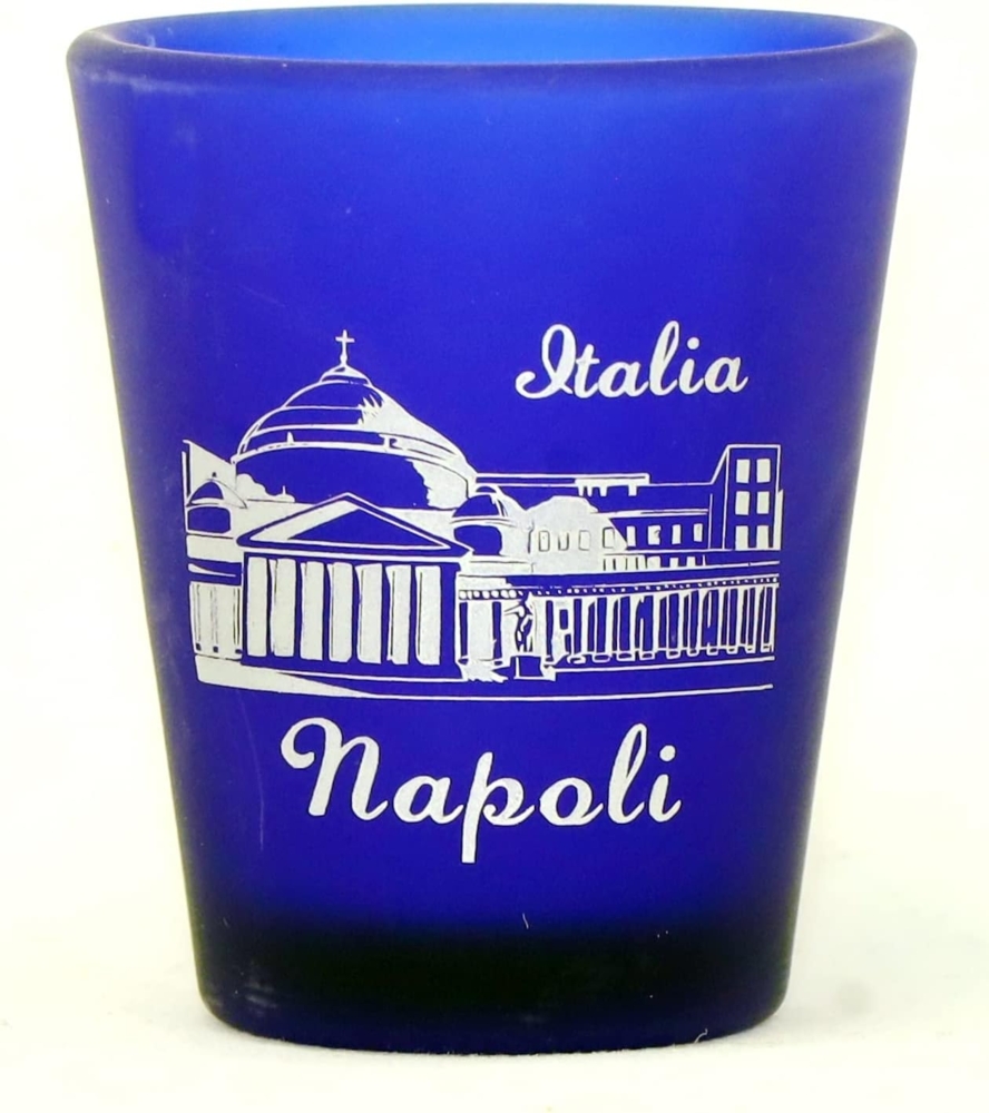 Naples (Napoli) Italy Cobalt Blue Shot Glass by World By Shotglass Bild 1