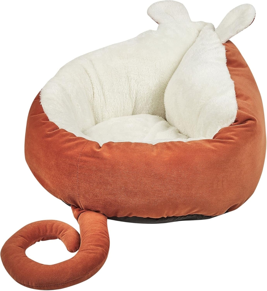 Tierbett HASSA Samtstoff Orange Bild 1