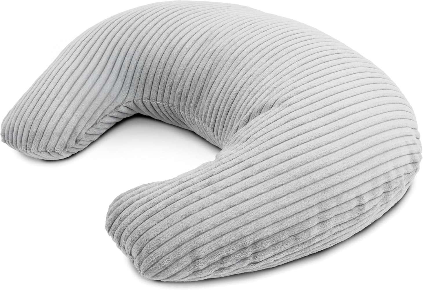Amilian Stillkissen - Lagerungskissen - Schwangerschaftskissen mit Füllung und Bezug, Stillmond - Stillhörnchen - pregnancy pillow, für Mütter und Babys Bild 1