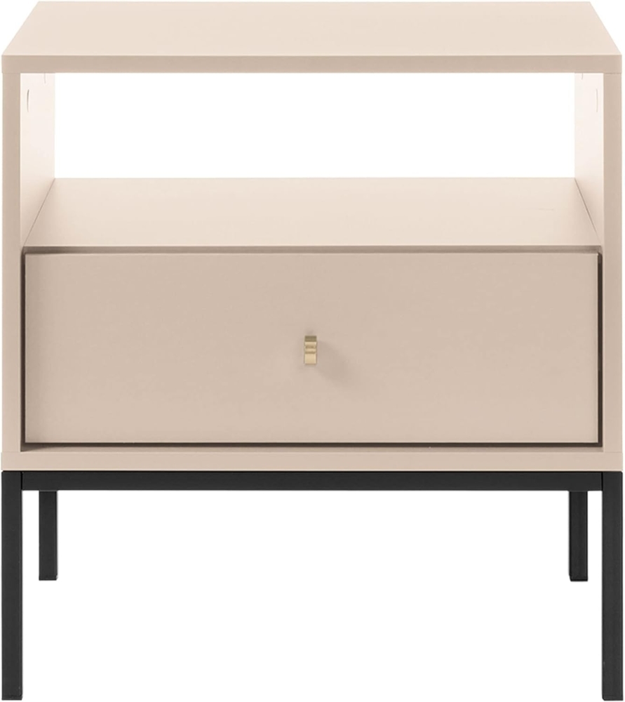 Nachttisch Leslin Beige MS54, Farbe: Beige Bild 1