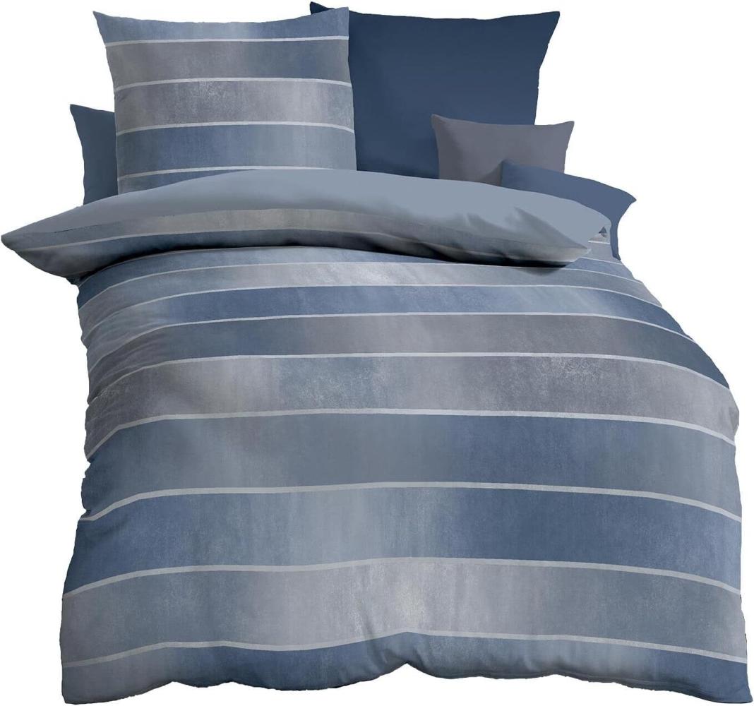 Kaeppel Wendebettwäsche Timeless, Mako-Satin, 2 teilig, mit breiten Streifen Bild 1