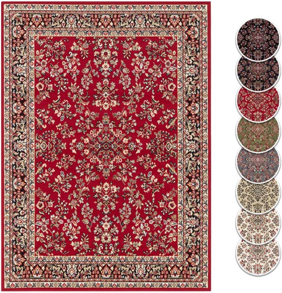 Kurzflor Orient Teppich Zabul - 180x260x0,8cm - rot Bild 1