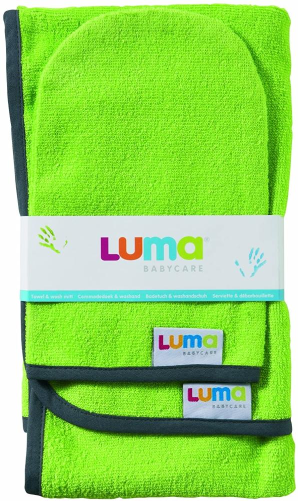 Luma Badetuch & Waschhandschuh Lime Green A Bild 1