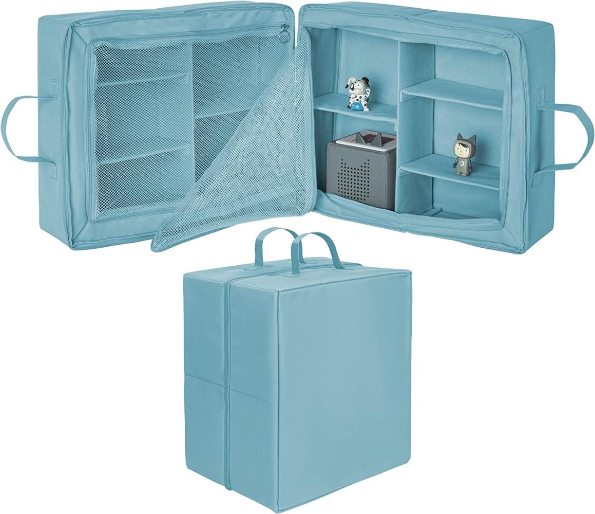 ONVAYA® Aufbewahrungsbox | hellblau | vielseitiger Multifunktions-Organizer | Organizer-Box für Kleidung, Schuhe, Kinderzimmer oder Badezimmer | Aufbewahrungstasche aus Stoff | Geeignet als Kofferorganizer | faltbar & stapelbar Bild 1