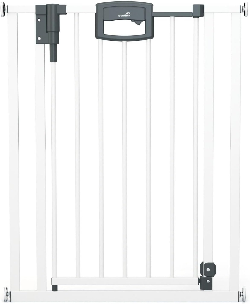 Geuther Tür- und Treppenschutzgitter, für Türbreiten 68 - 76 cm, Klemmbefestigung, Weiß Bild 1