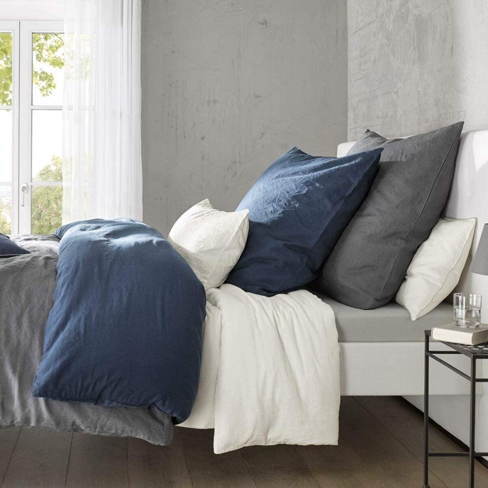 Fleuresse Leinen-Bettwäsche Provence, creme 1 Bettbezug 200x220 cm + 2 Kissenbezüge 80x80 Bild 1