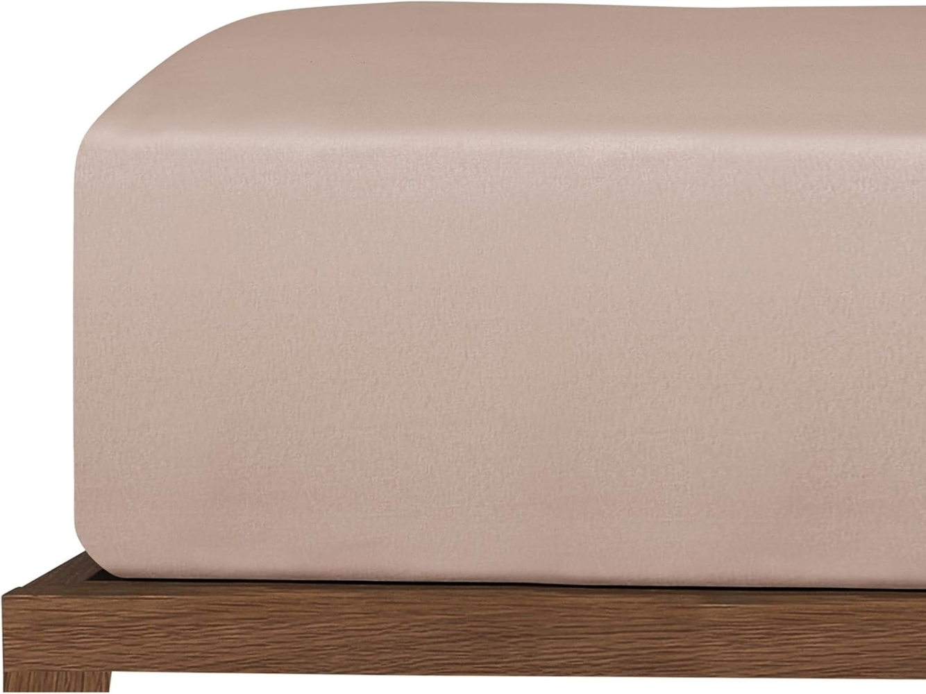 Uncover by Schiesser Spannbettlaken New Jersey - Edeljersey - 180 x 200 cm - Taupe Bild 1