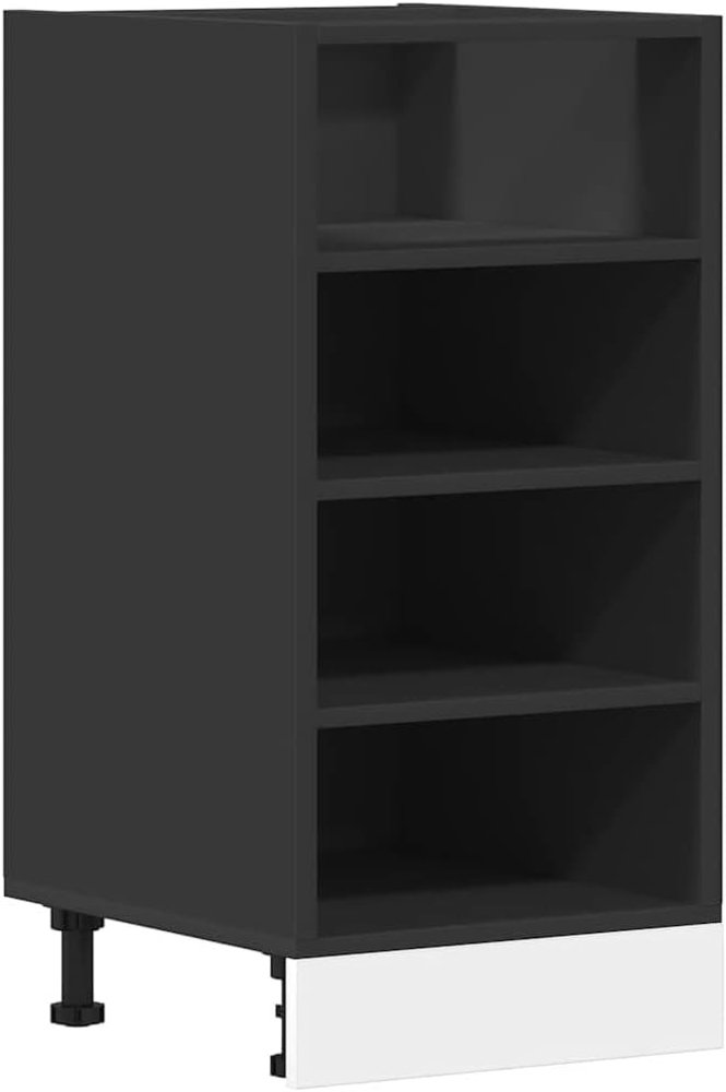 vidaXL Unterschrank Schwarz 40 x 44,5 x 81,5 cm Holzwerkstoff, Küchenschrank, Schrank Küche, Unterschrank Küche, Küchenmöbel, Küchenzeile Bild 1