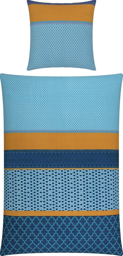 Erwin Müller Bettwäsche Bettwäsche, Biber, 2 teilig, Flanell Streifen Bild 1