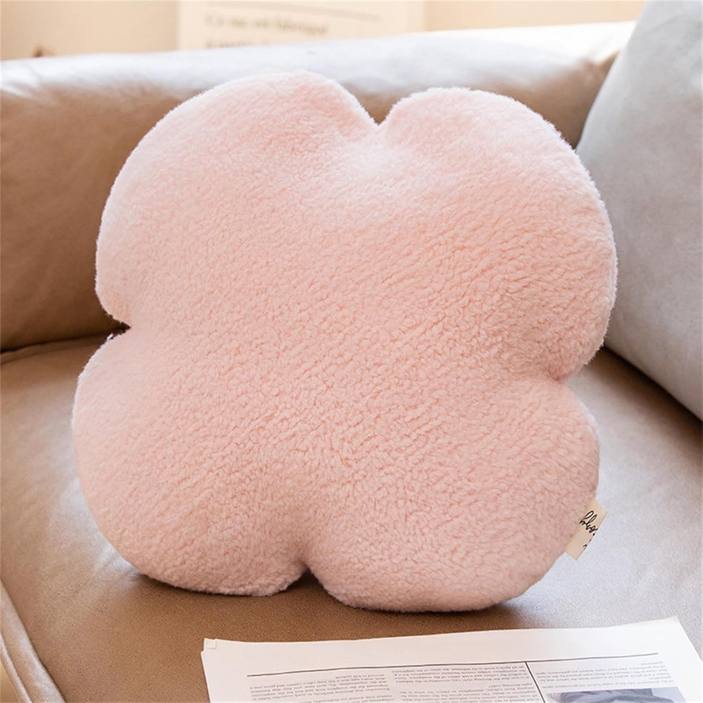 Herzkissen, Herz Kissen Kinderzimmer Decor, Kuschelkissen Kinder Herzform Dekokissen Kopfkissen Kissen Zierkissen für Wohnzimmer Sofa Kind Schlafzimmer Bett (Rosa,40 cm) Bild 1