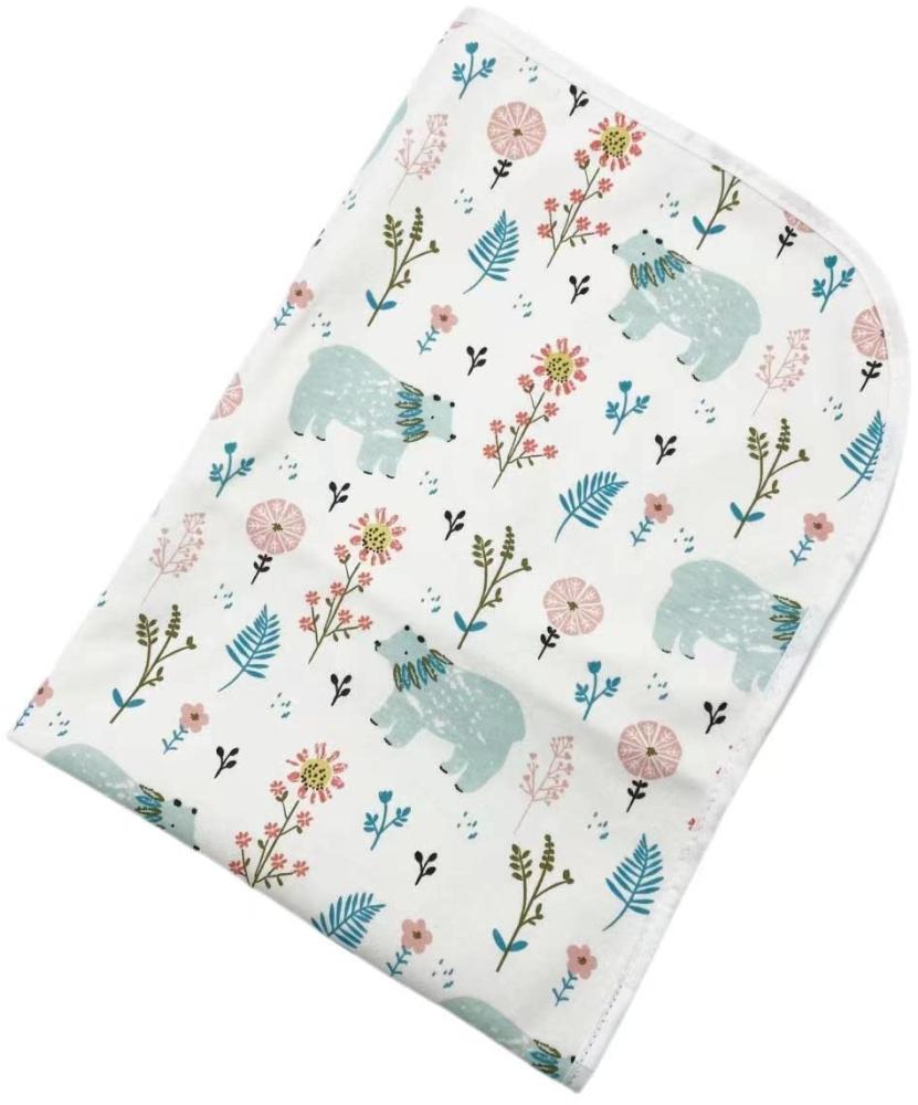 Sämann Wickelunterlage für Unterwegs 50x70 - waschbar - wasserdicht Flower Bear Bild 1