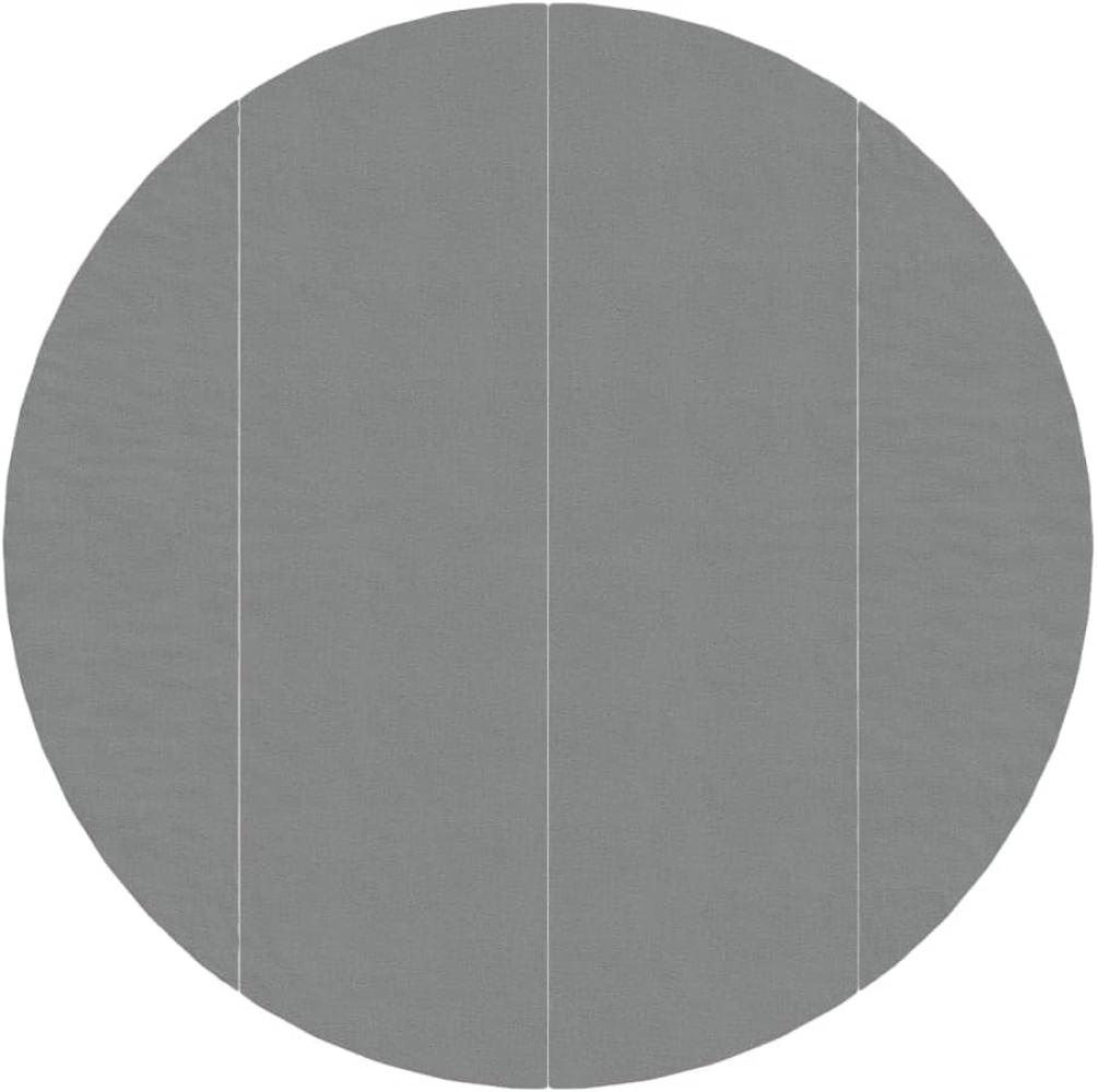 vidaXL Pool-Bodentuch, Hellgrau, 150 gr/m² Polyester, Ø 458 cm Bild 1