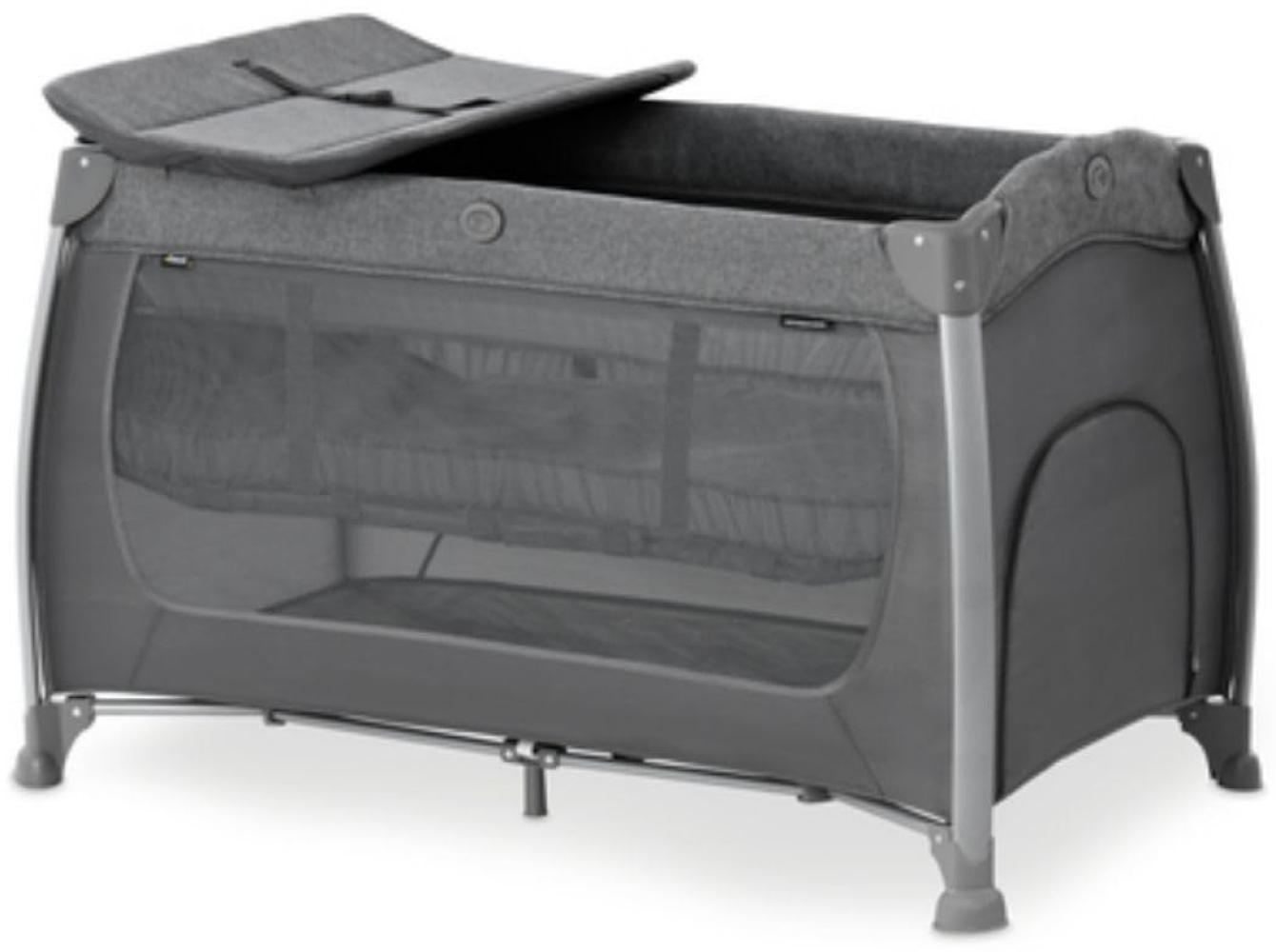 Hauck 'Play N Relax Center' Reisebett, Melange Charcoal Bild 1