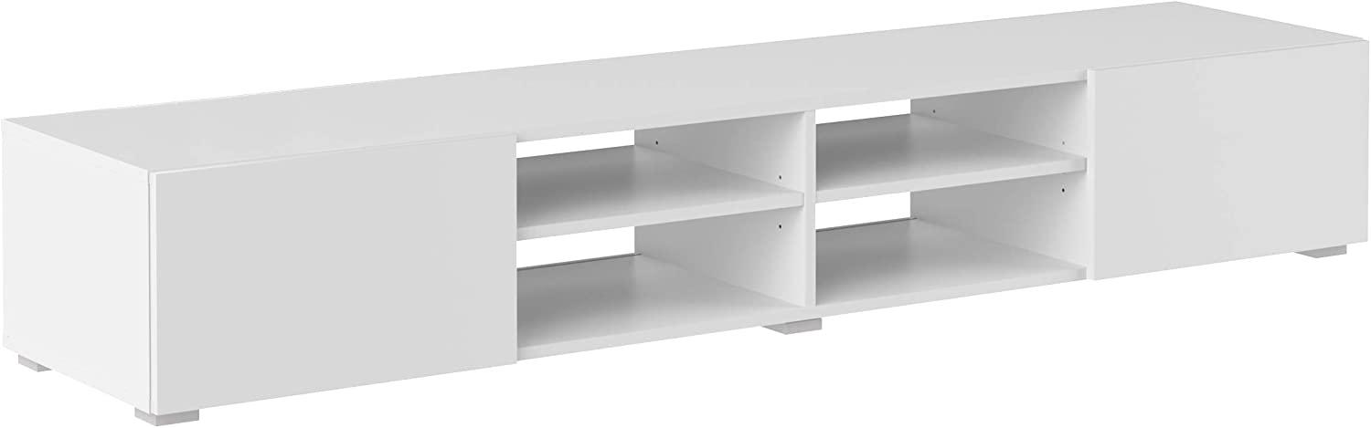 Amazon Marke - Movian Lijoki - TV-Board, 185 x 31 x 42 cm, Weiß Bild 1